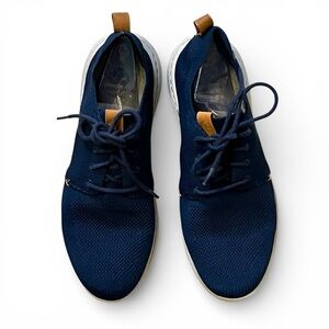 Clarks CloudSteppers Sneakers Step Urban Mix Mens 9 Navy Stretch Knit Lace Up